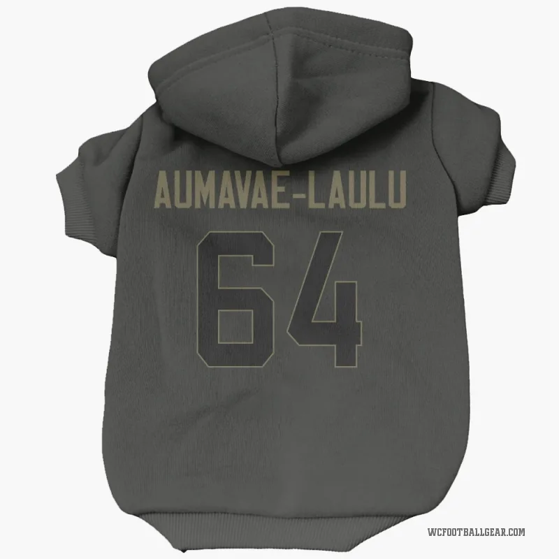 Malaesala Aumavae-Laulu  Black Washington Commanders  Service Cat & Dog Pet Hoodie