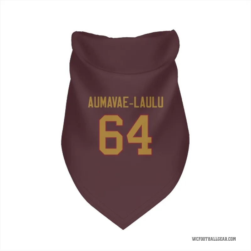 Malaesala Aumavae-Laulu  Gold Washington Commanders   Burgundy  Cat & Dog Pet Bandana