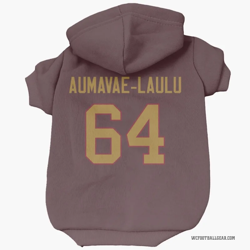 Malaesala Aumavae-Laulu  Gold Washington Commanders   Burgundy  Cat & Dog Pet Hoodie