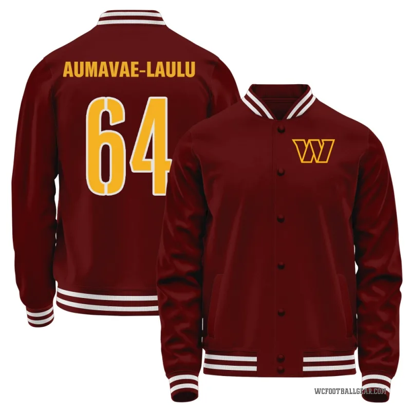 Malaesala Aumavae-Laulu Men's Red Washington Commanders Full-Snap Jacket