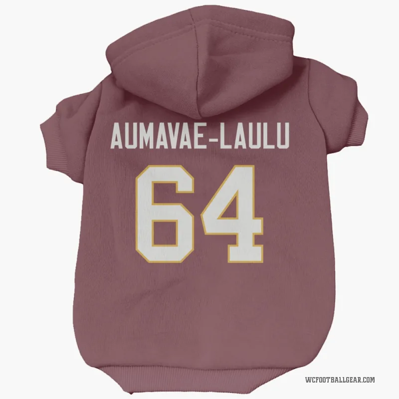 Malaesala Aumavae-Laulu  Washington Commanders   Burgundy Cat & Dog Pet Hoodie