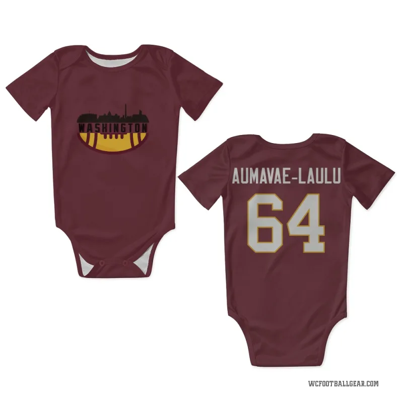 Malaesala Aumavae-Laulu  Washington Commanders   Burgundy Newborn & Infant Bodysuit