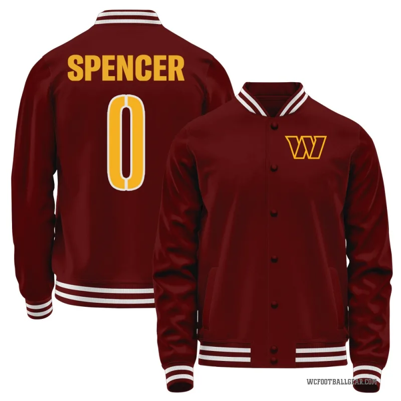 Malik Spencer Men's Red Washington Commanders Full-Snap Jacket
