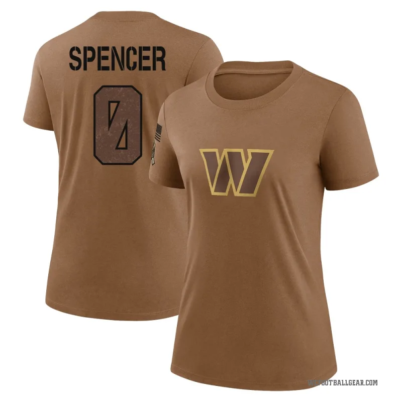 Malik Spencer Women's Brown Washington Commanders 2023 Salute To Service Performance T-Shirt