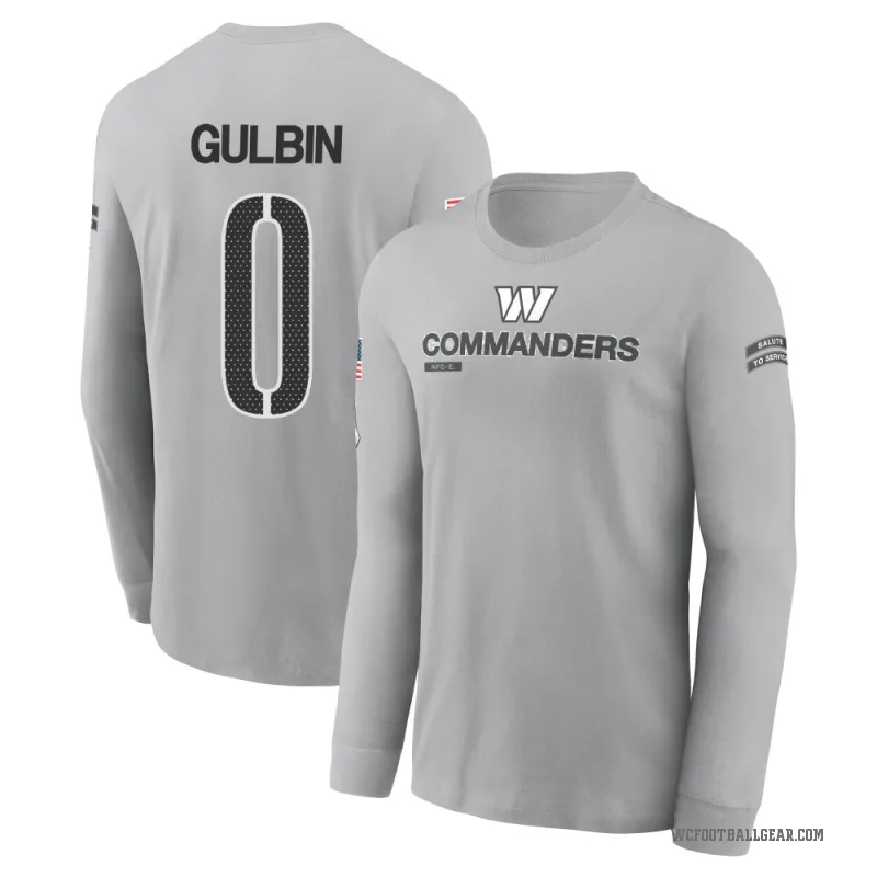 Matt Gulbin Men's Gray Washington Commanders 2024 Salute to Service Long Sleeve T-Shirt