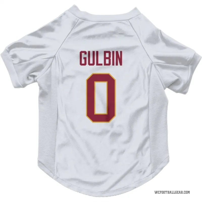 Matt Gulbin  White Washington Commanders  Cat & Dog Pet Jersey