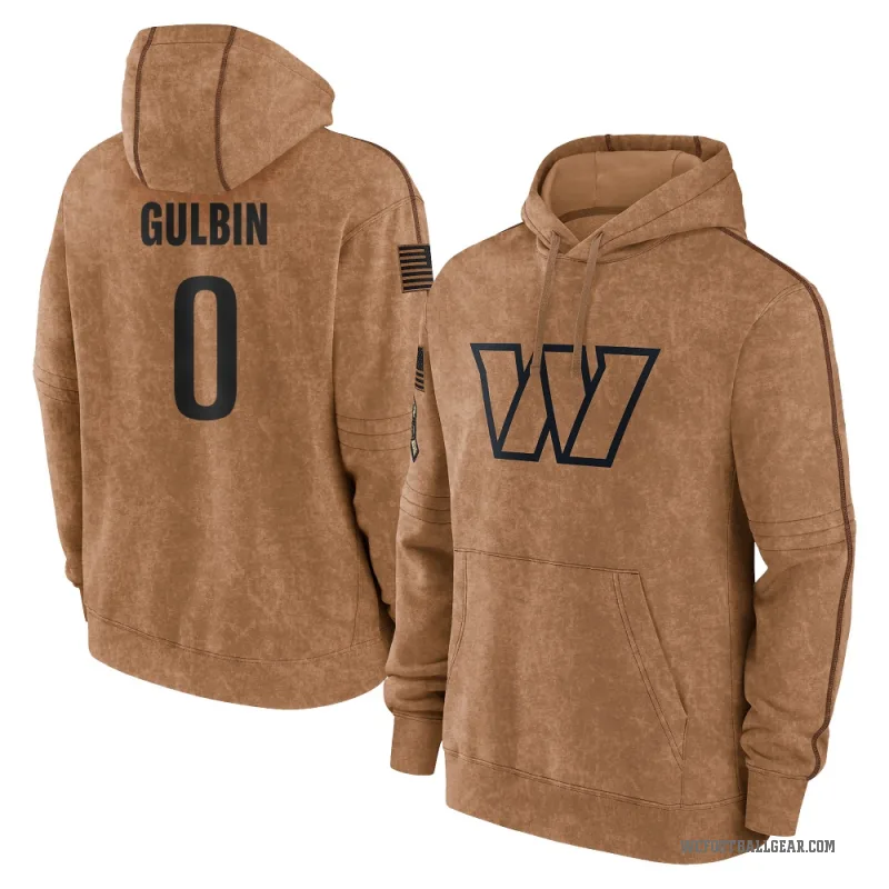 Matt Gulbin Youth Brown Washington Commanders 2023 Salute To Service Club Pullover Hoodie