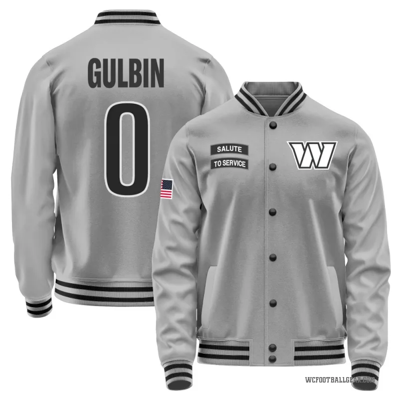 Matt Gulbin Youth Gray Washington Commanders Salute to Service Performance Jacket