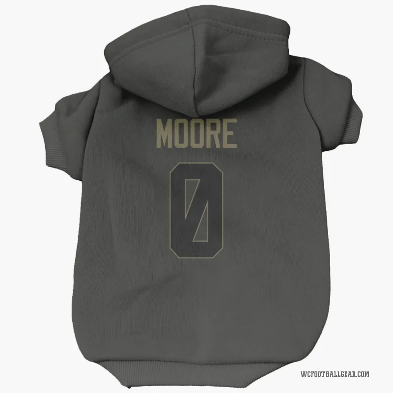 Quentin Moore  Black Washington Commanders  Service Cat & Dog Pet Hoodie