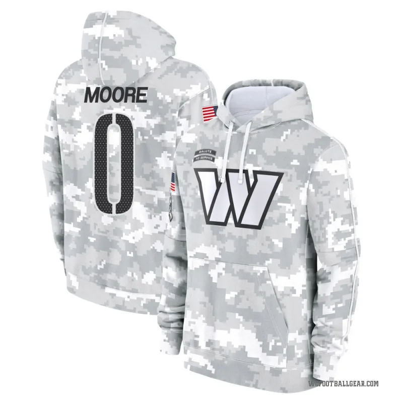 Quentin Moore Men's Camo Washington Commanders Arctic 2024 Salute to Service Club Fleece Pullover Hoodie