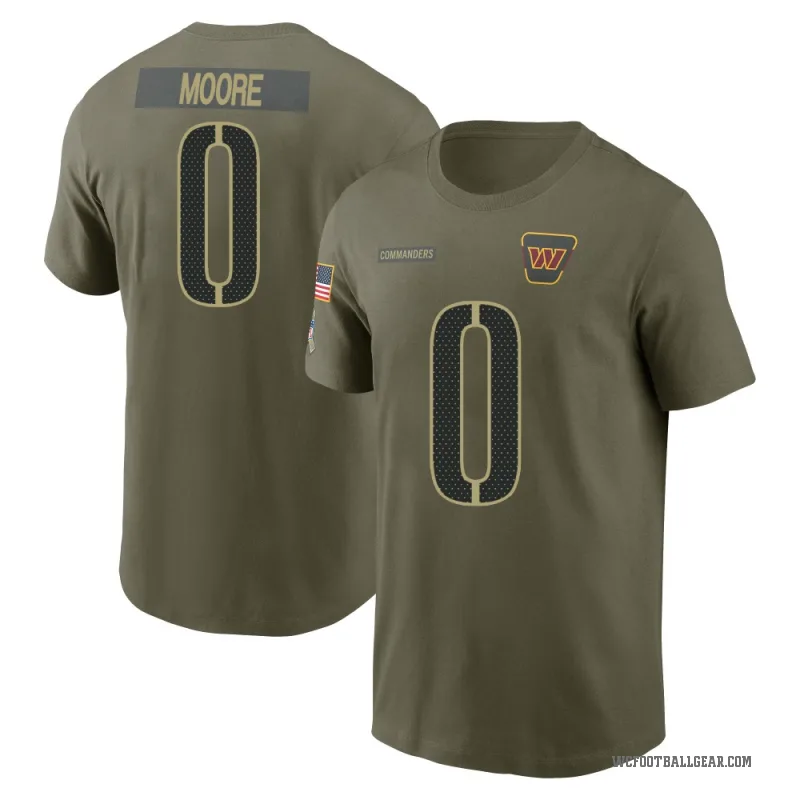 Quentin Moore Men's Olive Washington Commanders 2025 Salute to Service T-Shirt