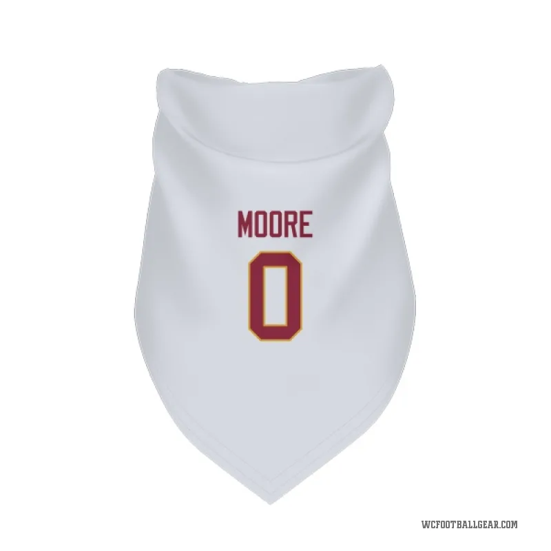 Quentin Moore  White Washington Commanders  Cat & Dog Pet Bandana