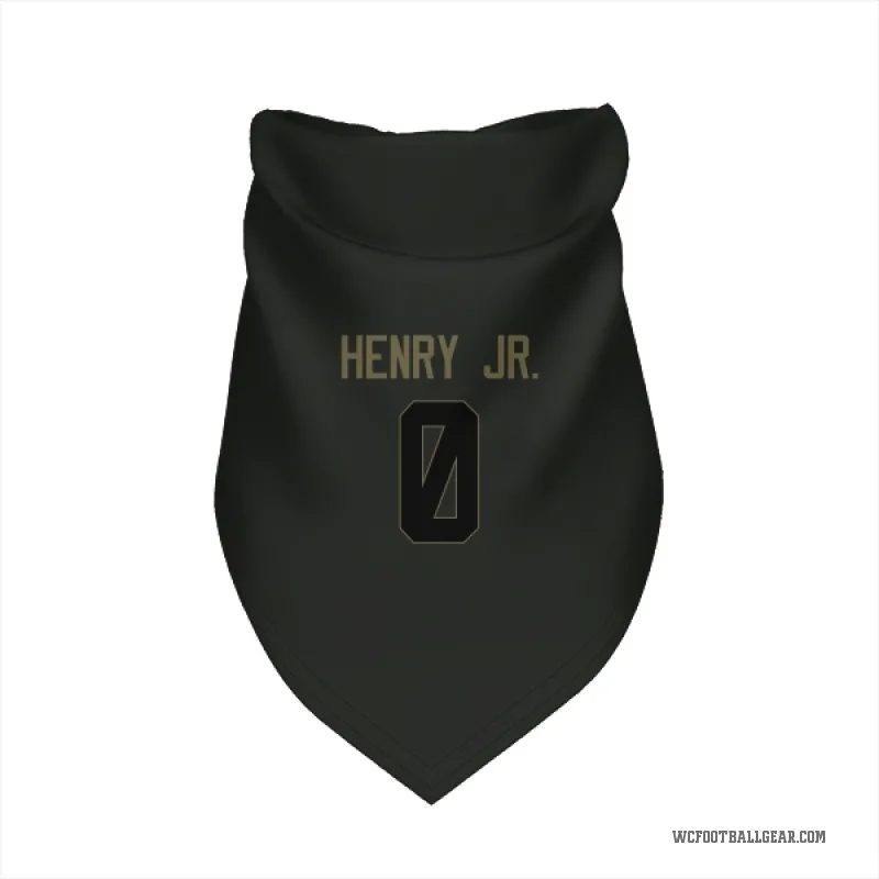 Robert Henry Jr.  Black Washington Commanders  Service Cat & Dog Pet Bandana