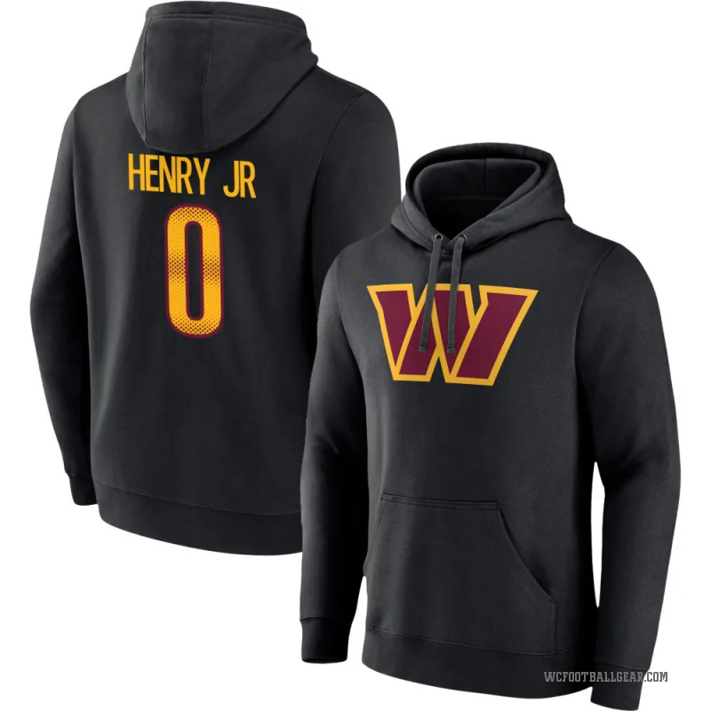Robert Henry Jr. Men's Black Washington Commanders Pullover Hoodie