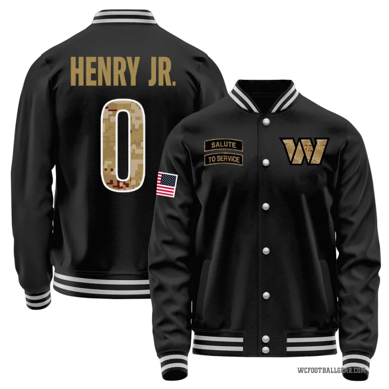 Robert Henry Jr. Men's Black Washington Commanders Salute to Service Sideline Performance Jacket