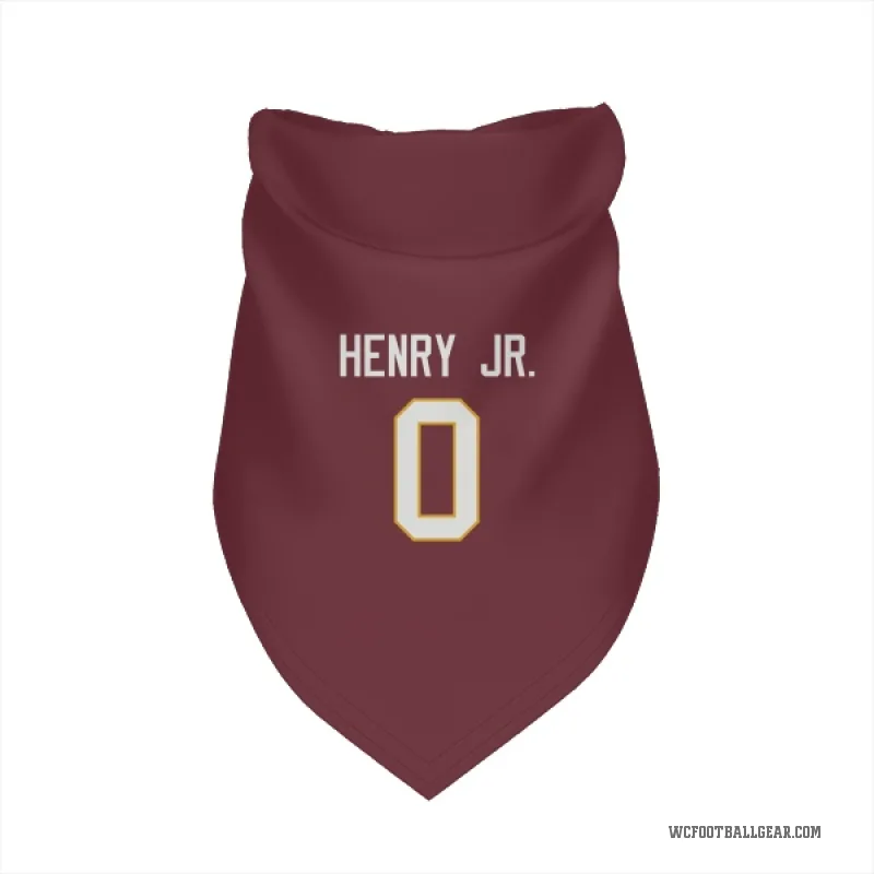Robert Henry Jr.  Washington Commanders   Burgundy Cat & Dog Pet Bandana