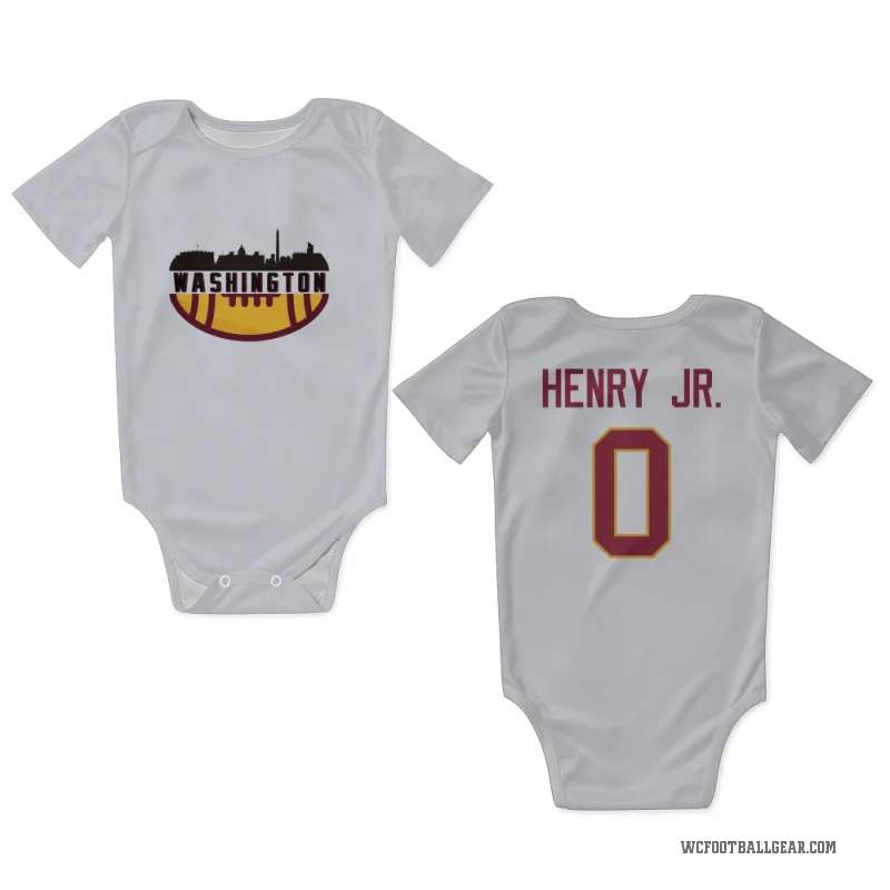 Robert Henry Jr.  White Washington Commanders  Newborn & Infant Bodysuit
