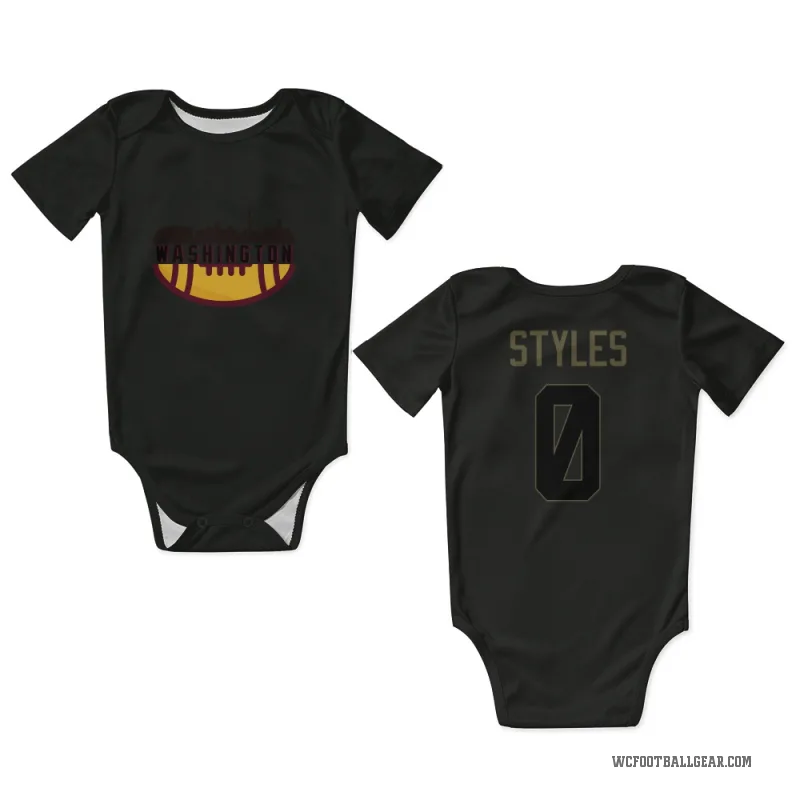 Sonny Styles  Black Washington Commanders  Service Newborn & Infant Bodysuit