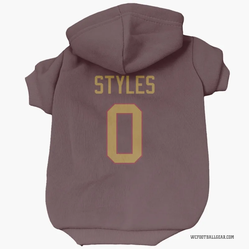 Sonny Styles  Gold Washington Commanders   Burgundy  Cat & Dog Pet Hoodie