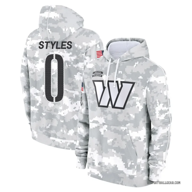 Sonny Styles Men's Camo Washington Commanders Arctic 2024 Salute to Service Club Fleece Pullover Hoodie