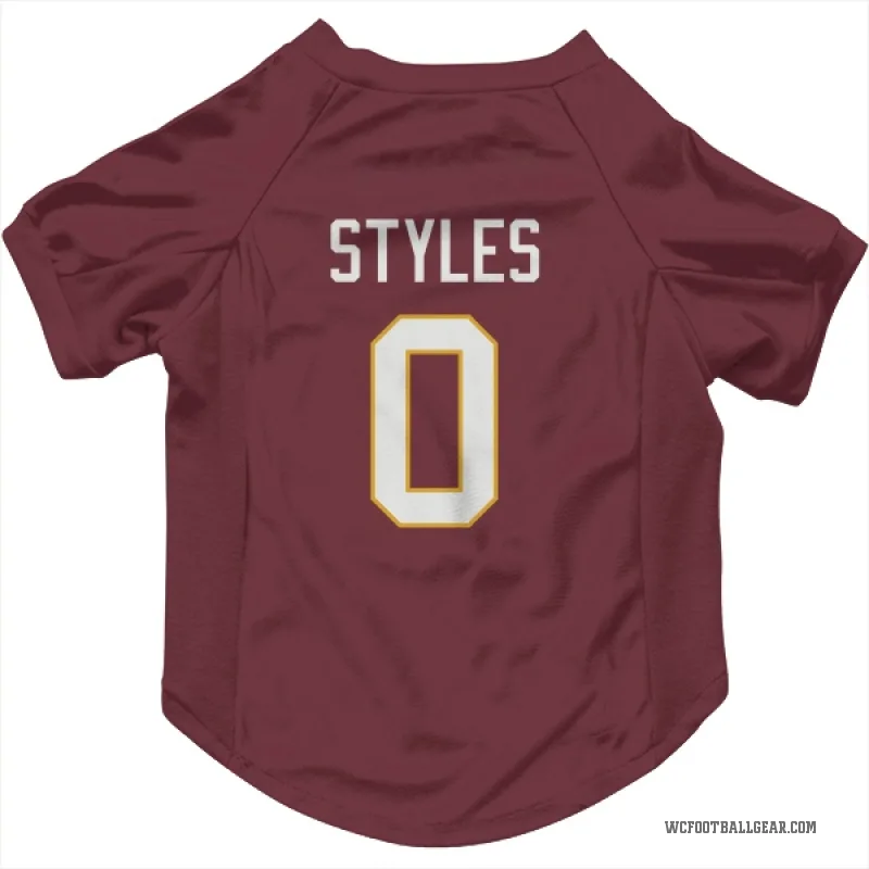 Sonny Styles  Washington Commanders   Burgundy Cat & Dog Pet Jersey