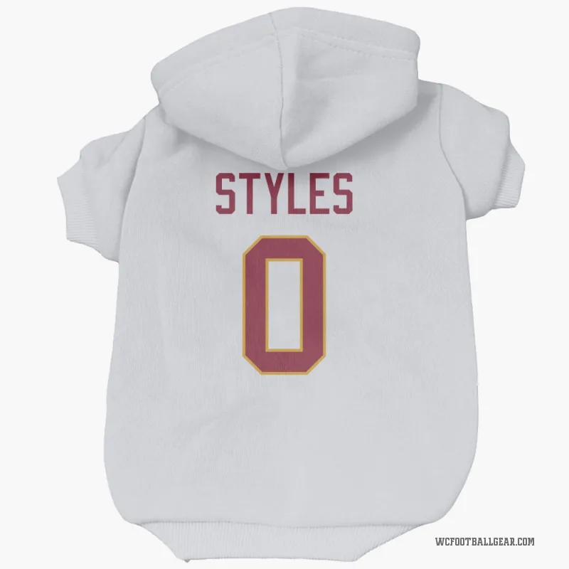 Sonny Styles  White Washington Commanders  Cat & Dog Pet Hoodie