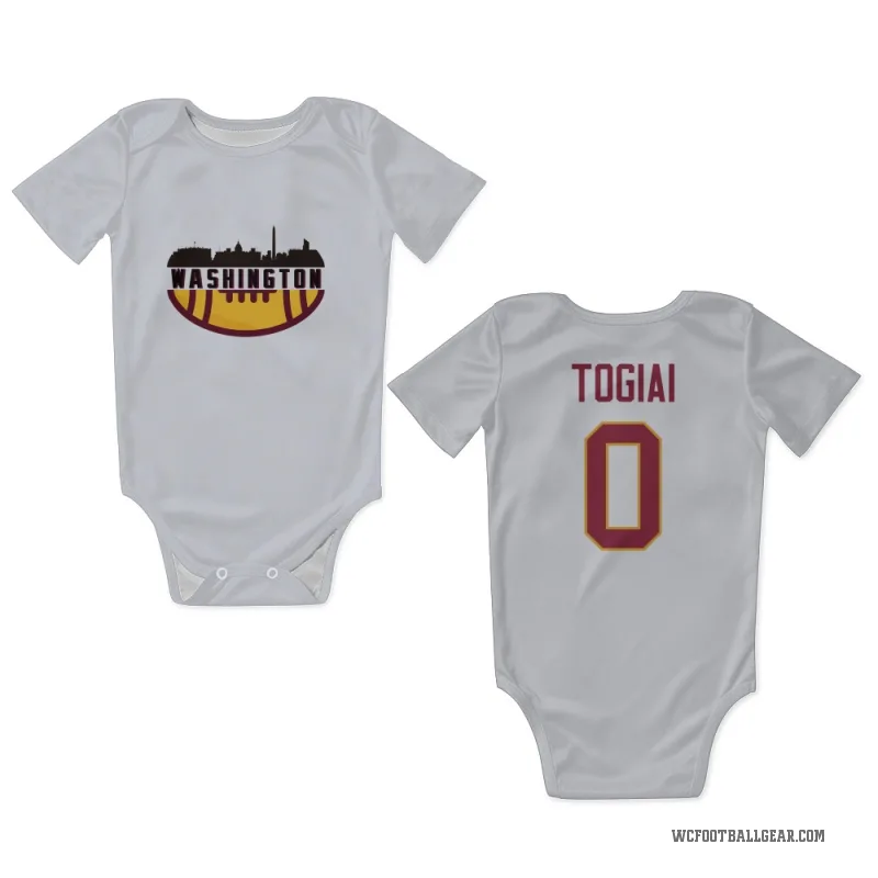 Tanoa Togiai  White Washington Commanders  Newborn & Infant Bodysuit