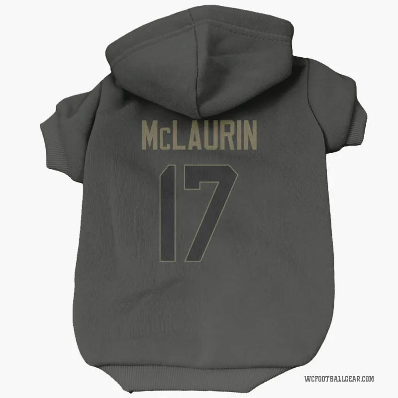 Terry McLaurin Black Washington Commanders Service Cat & Dog Pet Hoodie
