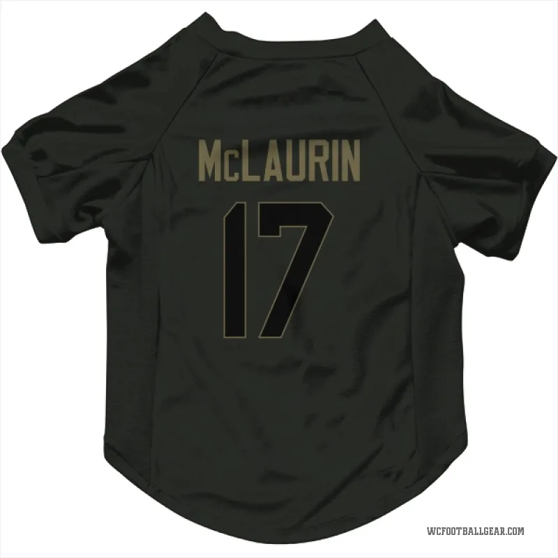 Terry McLaurin Black Washington Commanders Service Cat & Dog Pet Jersey