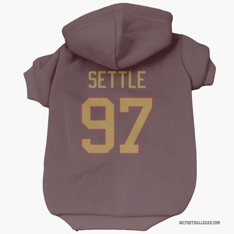 Tim Settle  Gold Washington Commanders   Burgundy  Cat & Dog Pet Hoodie