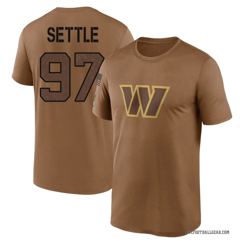 Tim Settle Men's Brown Washington Commanders 2023 Salute To Service Performance T-Shirt