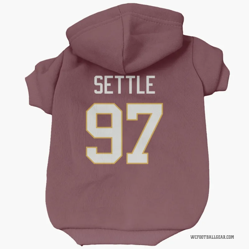 Tim Settle  Washington Commanders   Burgundy Cat & Dog Pet Hoodie