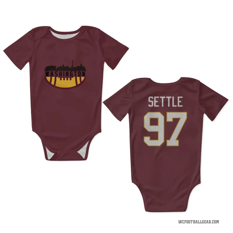 Tim Settle  Washington Commanders   Burgundy Newborn & Infant Bodysuit