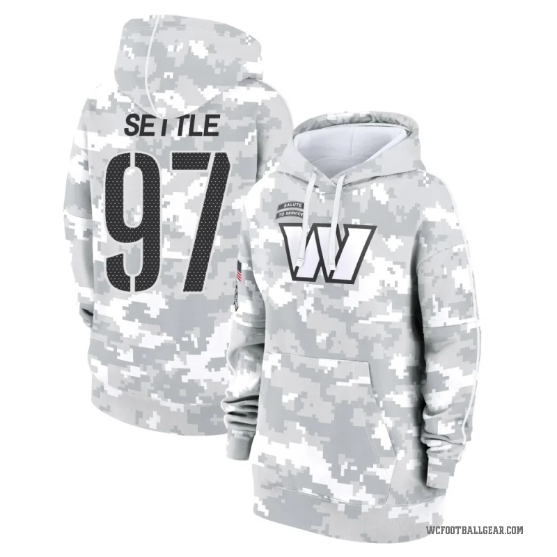 Tim Settle Women's Camo Washington Commanders Arctic 2024 Salute to Service Club Fleece Pullover Hoodie